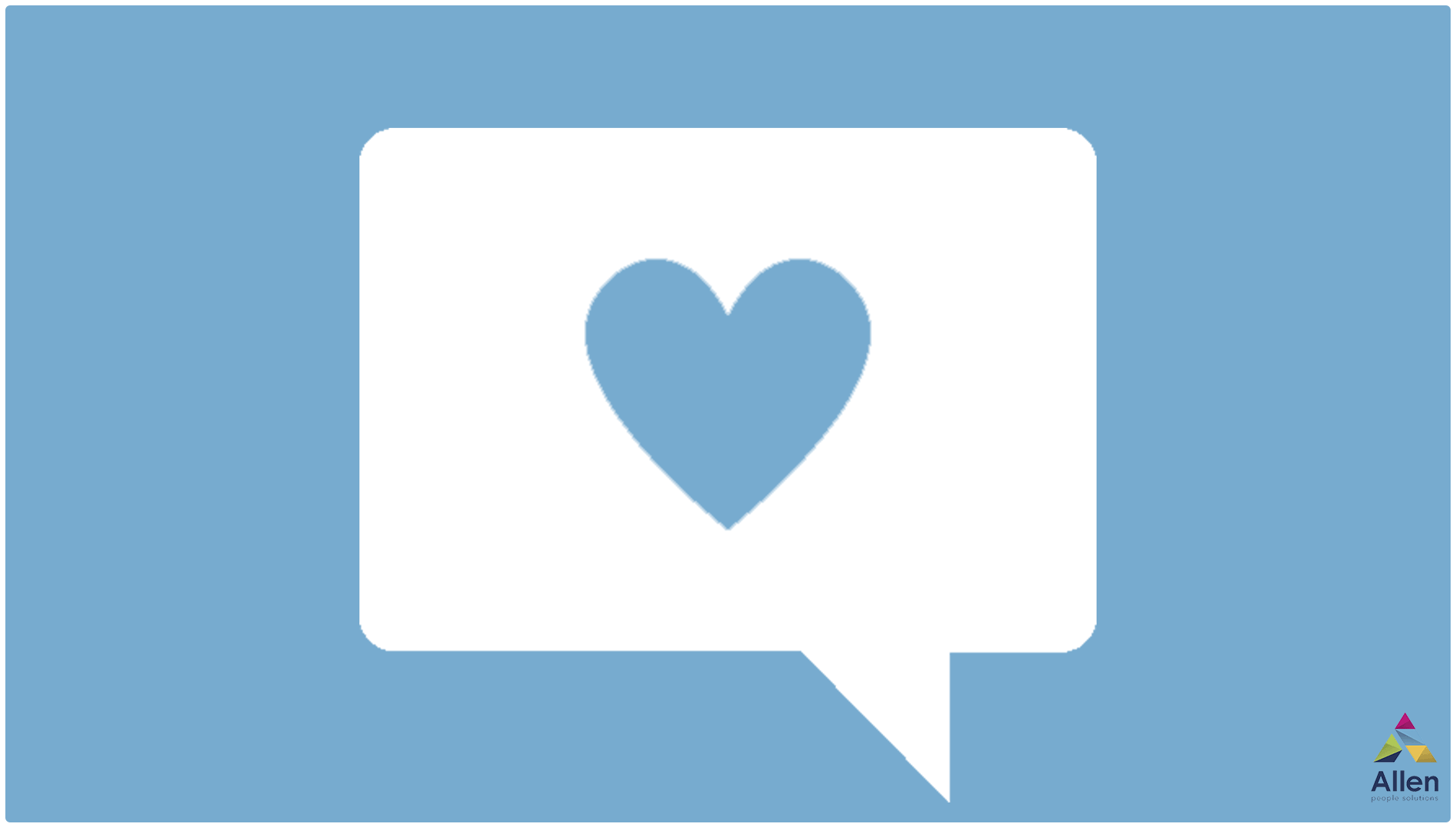 gif of a text message icon with flashing heart kindness day
